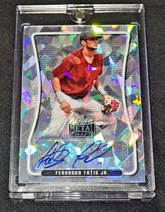 Fernando Tatis Jr Auto 2020 Leaf Metal Draft Silver Crystals #BA-FT1 + New Case - Picture 1 of 3