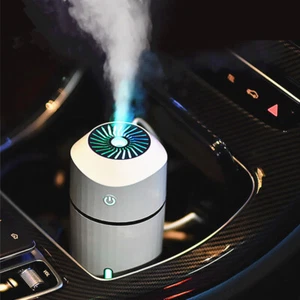 320ml Air Humidifier Car Home Oil Diffuser LED Night Light 7 Colors USB - Picture 1 of 15