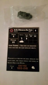AXIS & ALLIES EARLY WAR Sd Kfz 2 Motorrad Half-Track x1 - Bild 1 von 1