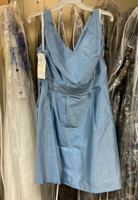 (French Blue) Alfred Angelo Size 14 Women’s Short Formal Dress - Image 1 of 2
