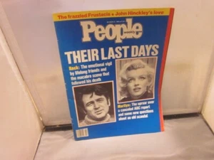 People Magazine October 1985 Their Last Days Marilyn Monroe Rock Hudson - Imagen 1 de 2