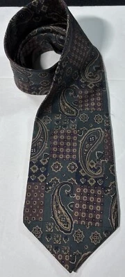 Corbata Stafford Etienne Aigner Cuello Seda Antigua Cachemira Informal Formal Foto 1 de 4