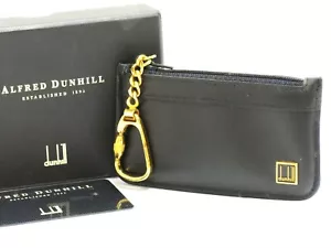 Authentic dunhill Leather Coin Case Black 18698720 - Picture 1 of 24