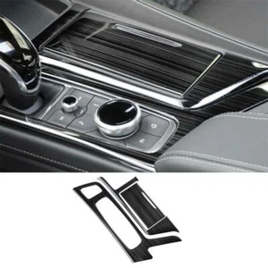 Black Titanium Center Console Gear Shift Panel Cover For Cadillac CT5 2020-2023 - Picture 1 of 8