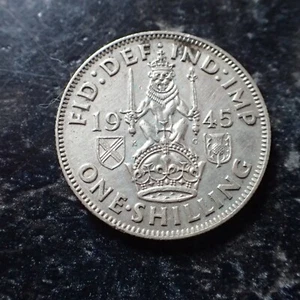 1945 George VI Scottish Shilling - Picture 1 of 2