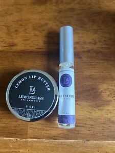 Lemongrass Spa Lemon Lip Butter & Blueberry Lip Oil