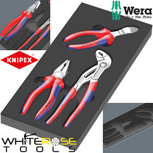 Wera EVA Foam Insert Knipex Pliers Set 1 9780 3pc Combination Cobra Side Cutters