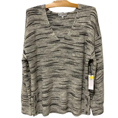 Michael Stars | свитер пуловер V шеи длинным рукавом осень Spacedye новый с Ярлыками - большой - Изображение 1 из 4