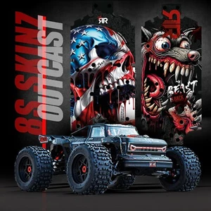 NEW Arrma Outcast 8s EXB Chassis Skin Protectors, Ultimate Arrma Skinz - Picture 1 of 18