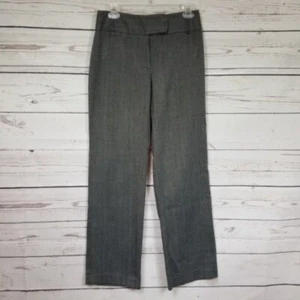 Rafaella herringbone straight leg stretchy gray dress pants slacks Women's 4 - Picture 1 of 6