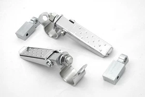 KIT DE CLAVIJA DE PIE DE HELICÓPTERO ""CEREZA"" ACERO DE LA VIEJA ESCUELA HARLEY BOBBER CHOPPER - Imagen 1 de 4
