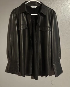 BB Dakota By Steve Madden Womens Size Medium Black Jacket Faux Leather - Picture 1 of 6