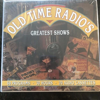 Radio Spirits Inc. OLD TIME RADIO'S Greatest Shows 60 Programs 20 Cassettes 30Hr - Image 1 of 3