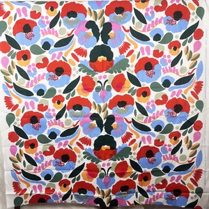 Marimekko Hattarakukka cotton fabric spring flowers Scandinavia colorful sewing - Picture 1 of 5