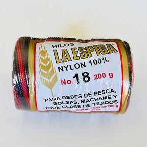 Color Rojo Matizado Hilos La Espiga Nylon 100% Nº 18 7oz P. Joyeria Artesanal - Imagen 1 de 3