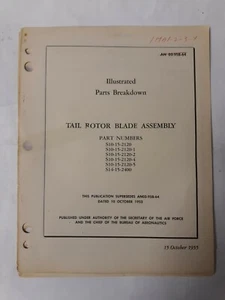Sikorsky Tail Rotor Blade Assembly Illustrated Parts Breakdown 1955 Original - Picture 1 of 9