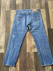 Vintage Levi's 501 Made in USA Jeans 501-0000 Actual fit Size W34 L28 - Picture 1 of 16