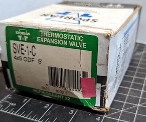 Sporlan Thermostatic Expansion Valve SVE-1-C 4X5 ODF 5’ [A6F2] #8 - Picture 1 of 7