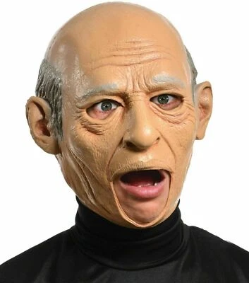 ADULT MENS MALE OLD MAN PAPPY CREEPY GRANDPA GRAMPS SENIOR COSTUME LATEX MASK  - Image 1 of 4
