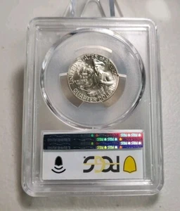 1976 S Silver MS67 Drummer Boy  Bicentennial Quarter Gold Toning PCGS Exact Coin - Picture 1 of 5