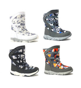 REDVOLUTION Boys Girls Snow Boots Faux Fur-Lined Mid Calf Ski Boot-New450