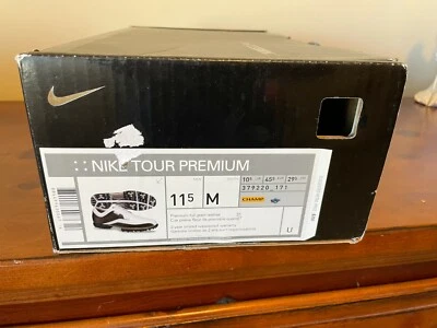 Nike Raro 2010 Tour Premium Clásico Zapatos de Golf Tiger Woods NUEVO Blanco/Marrón 11.5M Foto 1 de 4