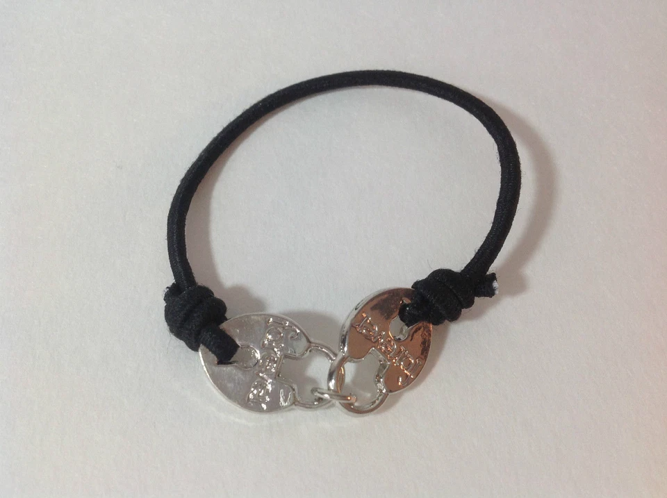 Bijou fantaisie : bracelet message cadenas "me, you , forever" - Photo 1/1