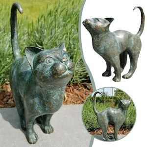 Beautiful Cat Statue Home Garden Decor Ornament Outdoor Sculpture Yard Hot Sale - Picture 1 of 10