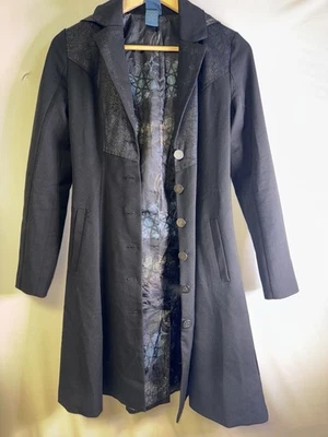 Гарри Поттер Дары смерти пальто женщин XS черный Hot Topic волшебник косплей - Изображение 1 из 4