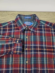 Pendleton 90er Wolle kariert Flanell Hemd Herren Large Tall Langarm Made in USA - Bild 1 von 7