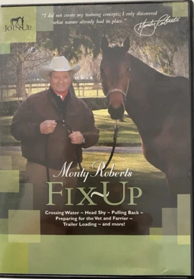 Monty Roberts Fix Up Deluxe DVD 3 Disc Set Horse Training & Problem Solving - VG - Image 1 of 1