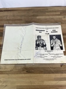 Signed Muhammad Ali Vs Lyle Alzado Fight Program July 14 1979 Mile High Stadium - Picture 1 of 7