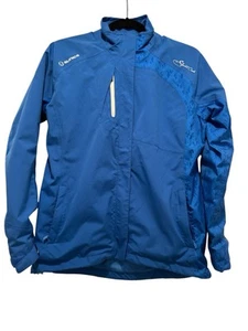 Sunice Zephal Typhoon Golf Long Sleeve Waterproof Rain Jacket M blue - Picture 1 of 10