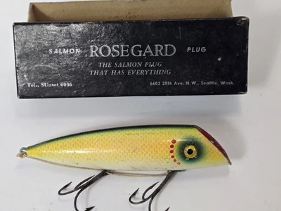 ROSEGARD Salmon Plug 5" "Yellow Shiner Scale" w/ Correct Box  - Image 1 of 4
