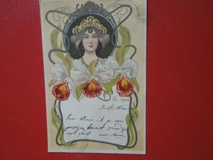 J7027 AK NIEDERLANDE 1900 JUGENDSTIL POST GEBRAUCHT AMSTERDAM - Bild 1 von 5