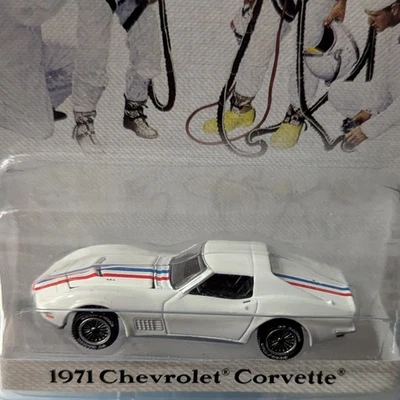 Chevrolet Corvette 1971 Greenlight 1/64, Norman Rockwell Serie 3, 2020, Chevy Foto 1 de 3