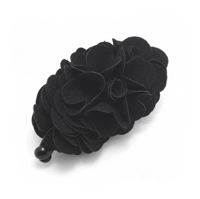 Flowers Rose Hair Clip Ponytail Holder 1 PCSH41Black - Image 1 of 2
