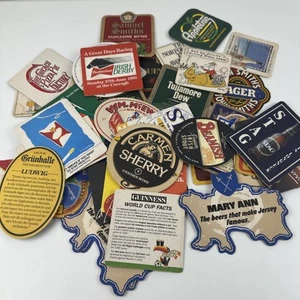 Lot of 45 Paper Beer & Beverage Coasters Bar Display Man Cave Collection - Picture 1 of 21