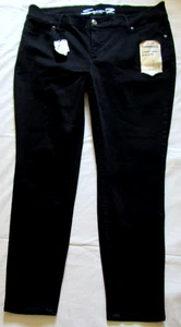 Seven7 TUMMYLESS Black Denim Jean Mid Rise Skinny-Slimmer 20W-Stretch-NEW w/Tags - Picture 1 of 11