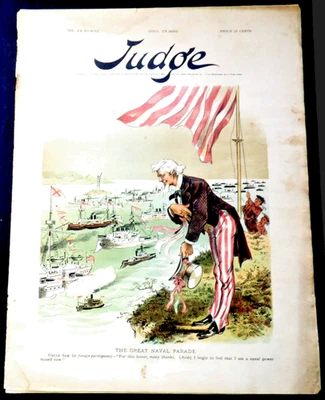Judge, New York, April 29, 1893–Vol. 24, No. 602, Political Satire, Magazine. - Image 1 of 4
