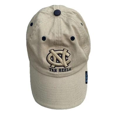 Gorra de béisbol Top of The World Carolina del Norte tacones alquitranados UNC talla única de algodón tostado Foto 1 de 4