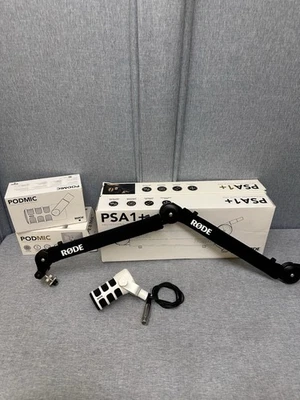 Rode Podmic W/PSA1+ Microphone Studio Arm - Black - Image 1 of 4