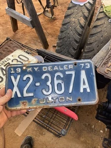 1973 Kentucky dealer  License Plate Fulton County - Picture 1 of 4