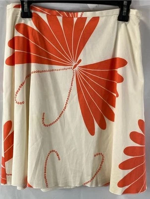 Falda floral audaz marfil Trina Turk para mujer talla 4 Foto 1 de 4