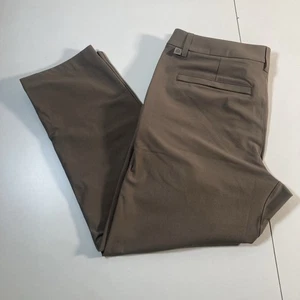 Lululemon Men ABC Pants 34x27 Utilitech Beige Commission Stretch (Tag 33) - Picture 1 of 9