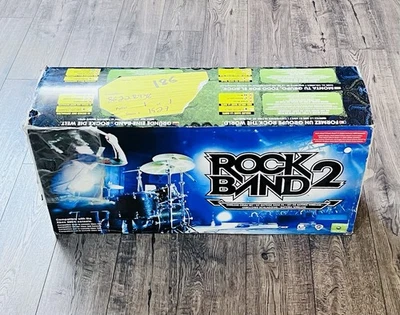 XBOX 360 Rock Band 2 Drum Set Official Harmonix W/Stand Open Box - Image 1 of 4