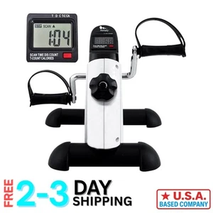 Portable Under Desk Bike Pedal Exerciser with Adjustable Resistance & LCD Dis... - Picture 1 of 9