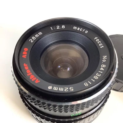 Lente gran angular Albinar ADG 28 mm f/2,8 Canon montaje FD cámara fotográfica SLR + filtro Foto 1 de 4