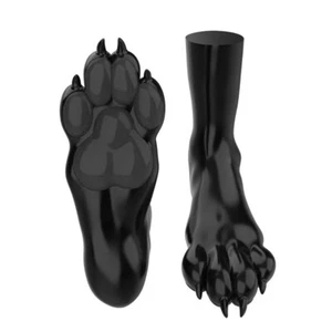 Furrjoi A Pair Of Silicone Dog Feet Footwear BDSM Gay Fetish Cosplay Puppy Love - Afbeelding 1 van 3