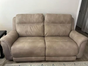 Ashley Furniture Next-Gen Sand DuraPella Power Sofa and Loveseat Living Room - Picture 1 of 8